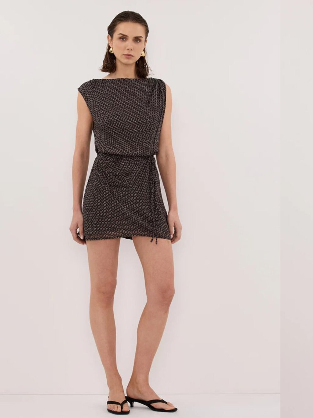 Dissh Tia Choc Micro Check Mini Dress